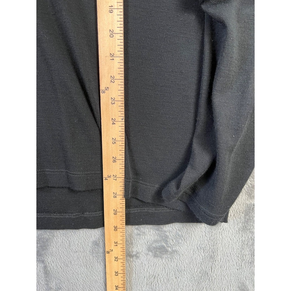 Minus 33 Base Layer Shirt Mens 5X Black Midweight 100% Superfine Merino Wool - Picture 4 of 9